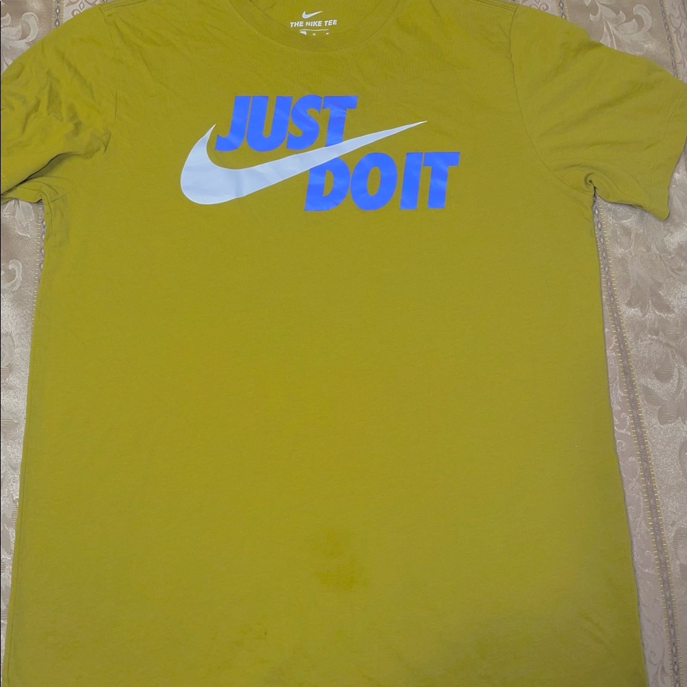 “Just Do It” Olive green & Blue Nike Shirt